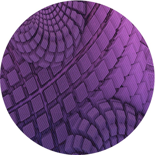 Ahgly Tapis Rond Lavable en Machine Intérieur Transitionnel Orchidée Foncée Violet, 5 Pieds Rond