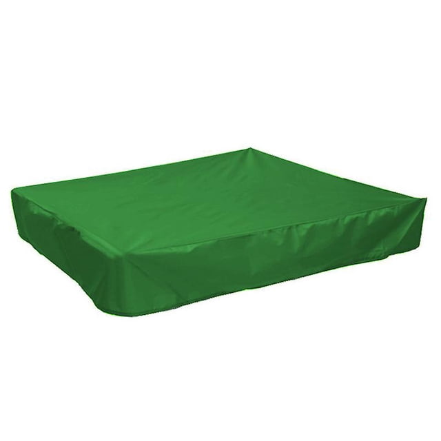 Sandbox Cover Waterproof UV Protection Oxford Sandbox Cover with Drawstring-Green(120x120 cm)
