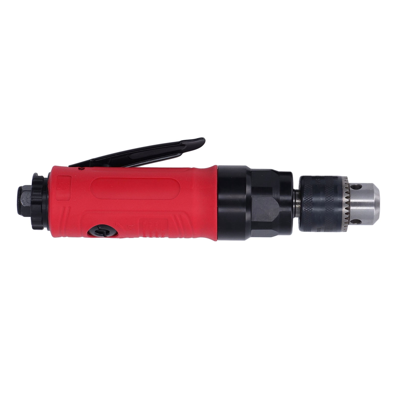 Pneumatic Power Drill, High Efficiency Comfortable Grip 3/8in Air Straight Drill Zinc Alloy Body with Intake Port for Drilling Projects