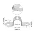 thumbnail image 2 of Unique Bargains 16mm Rigid Pipe Strap Clamp, 20 Pcs 304 Stainless Steel U-shape Tube Clip, 2 of 5