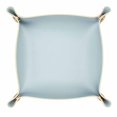 thumbnail image 1 of Key Storage Box Multi-purpose Snap Button Design Faux Leather Desktop Jewelry Cosmetic Plate Tray for Home, 1 of 10