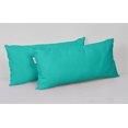 thumbnail image 3 of Vargottam Indoor/Outdoor Polyester Fabric Lumbar Pillow With Insert, All-Weather Waterproof Decorative Throw Pillow for Patio Furniture-Set of 2 - Turquoise Green, 3 of 7