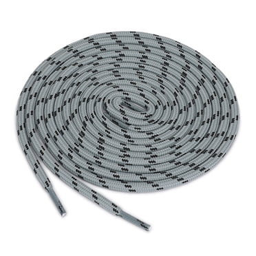 INSPIRE CHIC 3 Pairs Core Non-slip Wear-resistant Round Boot Laces Shoelaces for Hiking Walking Outdoor Shoes Light Grey Black 140cm / 55.11'