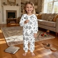 thumbnail image 5 of Childrens Set,Casual Printed Color Long Sleeve Diy Hand Drawing 2 Piece Elastic Waist, 5 of 5