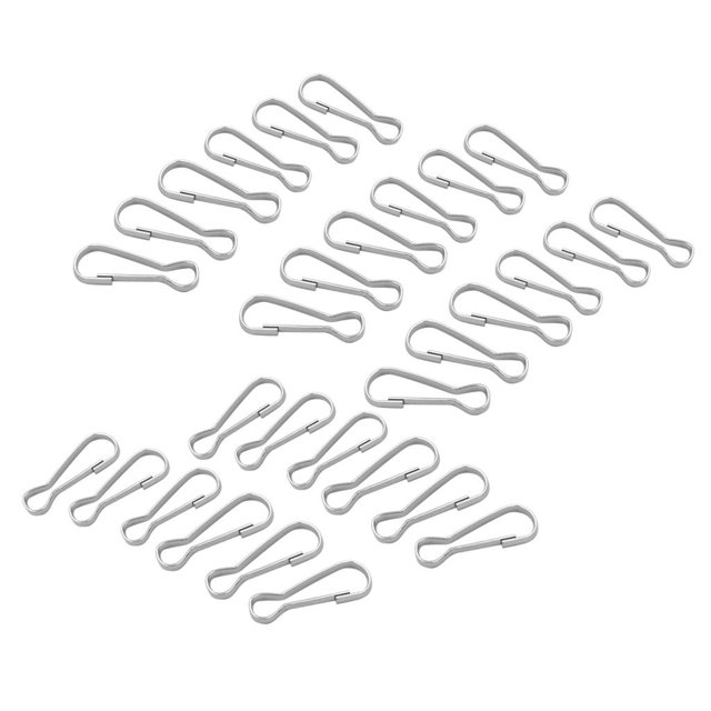 30pcs Metal Lanyard Hook Snap For Paracord Lobster Clasp Clips 23mm