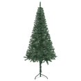 thumbnail image 3 of vidaXL Arbre de Noël Artificiel d'Angle Vert 120 cm PVC, 3 of 5