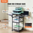thumbnail image 2 of VEVOR Table de Presse à Chaud avec Station de Recharge Support de Presse à Chaud Mobile à 4 Niveaux, 2 of 9