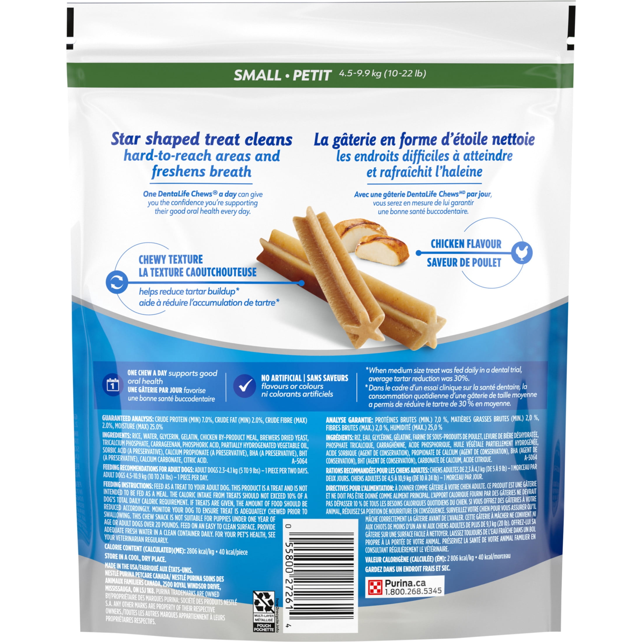 DentaLife Chews Gâteries Pour Petits Chiens Pour les Soins Buccodentaires Quotidiens