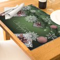 thumbnail image 2 of Kitchen Placemat Christmas Table Placemats Christmas Rustic Vintage Washable Table Mats,Green Kitchen Placemat, 2 of 4