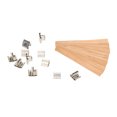 thumbnail image 2 of Smokeless Wooden Candle Wicks, Degradable 33 Pcs Wood Candle Wicks  For DIY Candle Making, 2 of 8