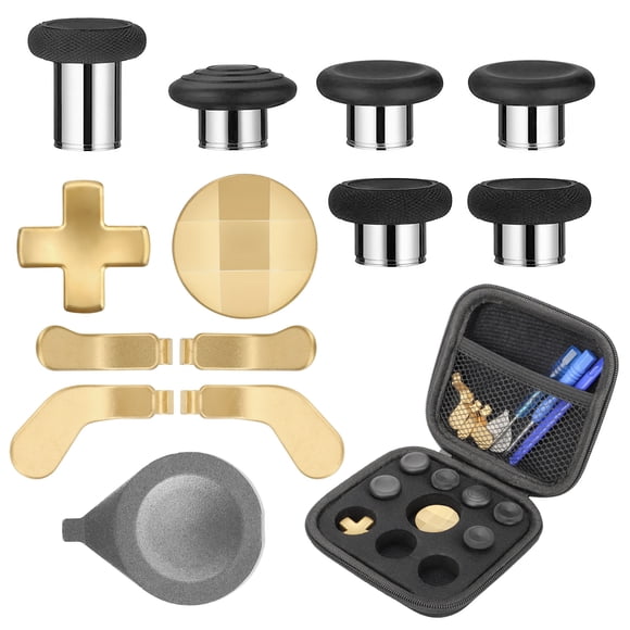 TSV 17-in-1 Metal Thumbsticks Replacement Parts Kit for Xbox One Elite Series 2 Controller Multicolour
