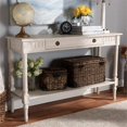 thumbnail image 2 of Baxton Studio Ariella Table Console de 47 Pouces en Fini Blanchi, 2 of 11