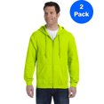 thumbnail image 1 of Gildan Sweat à Capuche Zippé Intégral pour Hommes - G186 (Lot de 2), 1 of 1