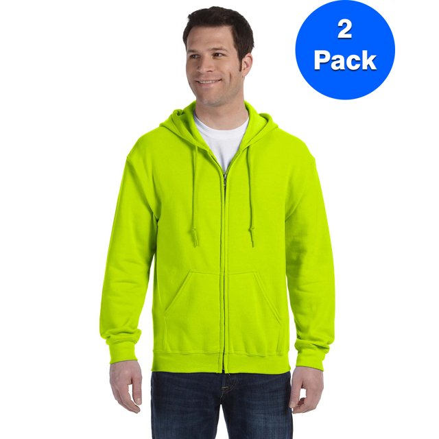 Gildan Sweat à Capuche Zippé Intégral pour Hommes - G186 (Lot de 2)