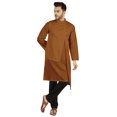 thumbnail image 1 of Atasi Indian Designer Kurta For Mens Party Wear Solid Color Ethnic Long Shirt, 1 of 7