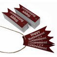 thumbnail image 3 of Inkdotpot Pack Of 100 Real Silver Foil Paper Tags Happy Retirement Favor Hang Tags, 3 of 6