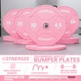 thumbnail image 2 of Synergee Bumper Plates – Durable Low Bounce Olympic Plates, 2 of 6