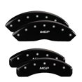 thumbnail image 4 of Fits 2019-2021 Ford Ranger MGP Caliper Cover Caliper Cover 10248SMGPBK Set Of 4; MGP Logo; Powder Coated; Black; Aluminum, 4 of 4
