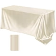 thumbnail image 1 of Birdeem Tablecloths Can Be Cut Solid Color Glossy Satin Cloth Tablecloth for High-End Hotel Banquet Wedding, 1 of 12
