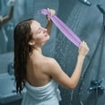 thumbnail image 4 of Oliegs Blanket Extended Length Exfoliating Back Scrubber Washcloth Nylon Stretchable Scrub Towel With Pull Strap For Deep Cleansing Shower And Bath, 4 of 4