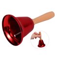 thumbnail image 4 of 3Pcs Loud Hand Bell Hand Bells Dinner Bells Service Bell For Inside Classroom Bell For Food Line Alarm Jingles Ringing Red 1, 4 of 8