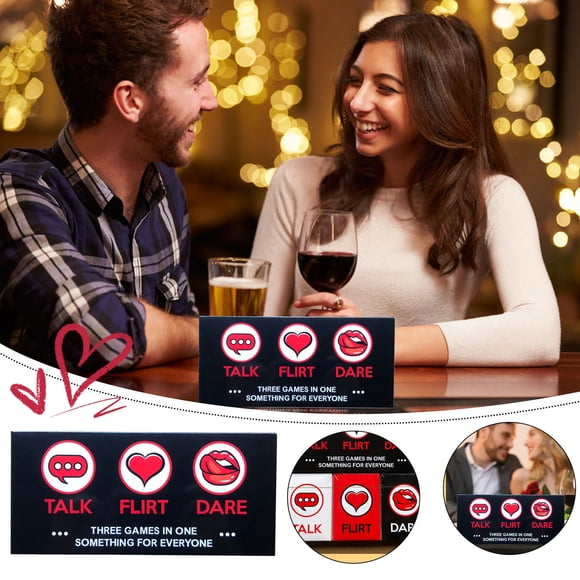 NAOJIE Romantic Game Couples - Date Night Ideas for Girlfriends,Boyfriends,Wives or Husbands,Talk/Flirt/Dare All In One,Sexy Card Game,Couples Games,Date Night
