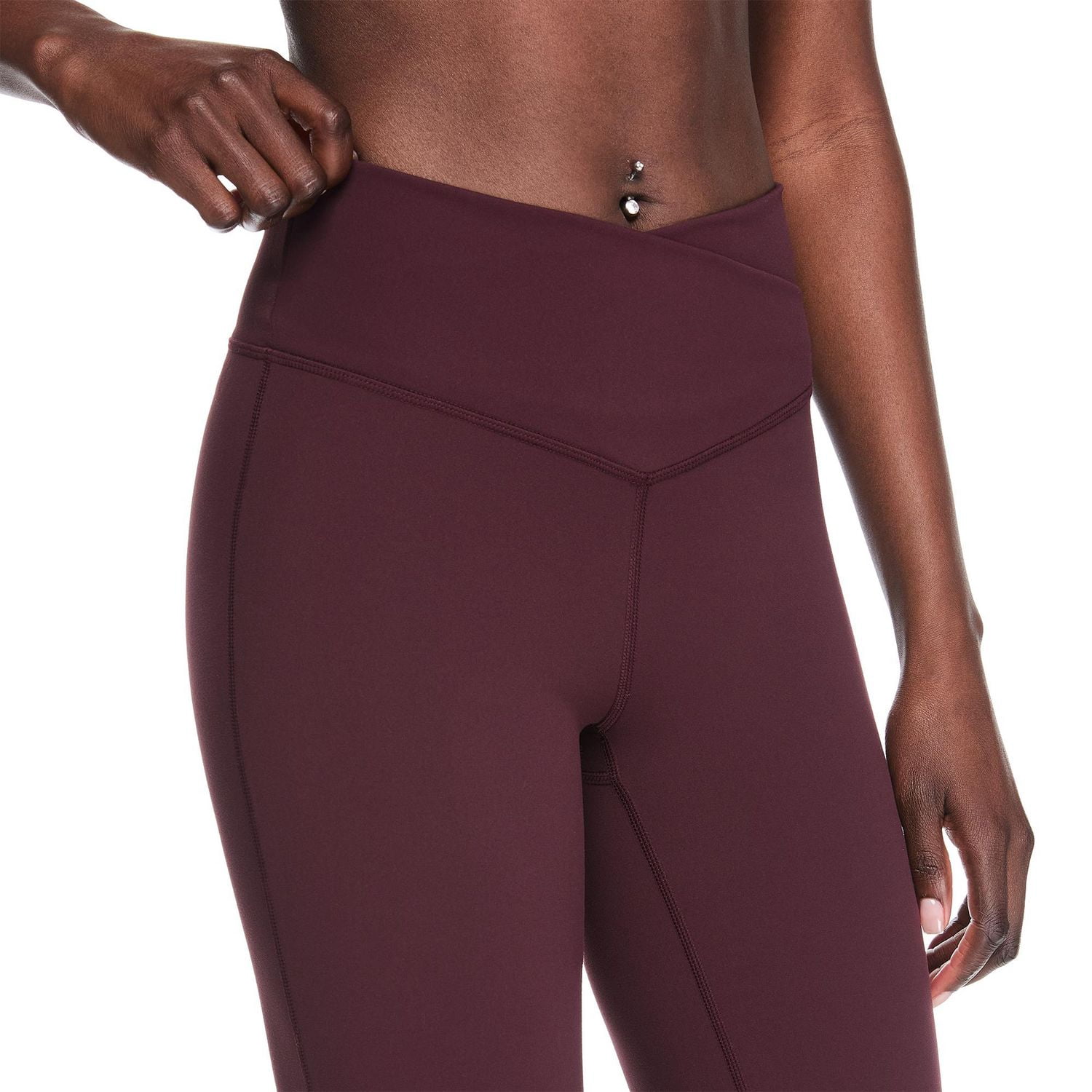 Pantalon évasé à taille croisée et en V Athletic Works pour femmes