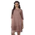 thumbnail image 1 of Moomaya Robe T-Shirt Courte Droite en Georgette Mousse pour Femmes Vêtements Grande Taille, 1 of 4