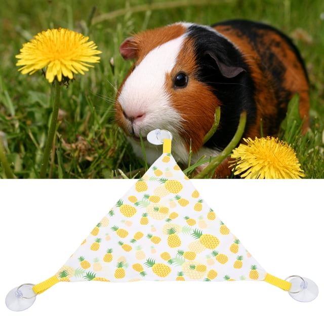 Swing 2pcs Reptile Hammock Soft Triangular Yellow Fruit Reptile Hanging Bed For Lizards Hamsters Bearded Dragons