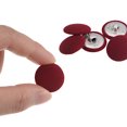 thumbnail image 4 of Unique Bargains 10pcs 32L Fabric Cloth Covered Button 20mm Round Metal Shank Sewing Buttons for Suits Dress Blouses, Caramel, 4 of 5