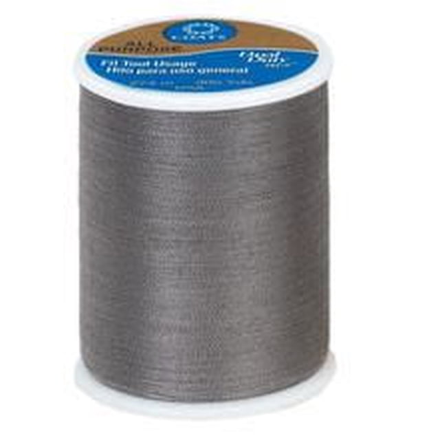 Coats & Clark™ Bobine Tout Usage 100 % Polyester Thread Gris, 300 Verges, Polyester corespun de Poids Moyen, Convient à la Couture à la machine Ou à la Main sur Tissus Tissés et Tricotés, Idéal pour des Coutures Solides et Durables dans les Vêtements, l'Artisanat et la Déco de la Maison.