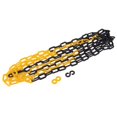 thumbnail image 1 of jinwen Plastic Chain - - Warning - Crowd Control - 6mm X 3.8 Meter Roll - Black + Black + Yellow, 1 of 7