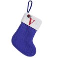 thumbnail image 2 of Knitted Hosiery Wool Hosiery Embroidered Letter Children's Candy Gift Bag Stocking Gift Bag, 2 of 3