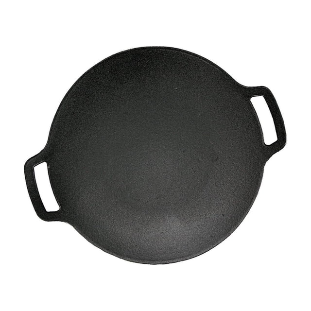 Plaque de Cuisson Antiadhésive en Fonte Poêle Extérieure Antiadhésive en Fonte Assiette de Rôtissage Coréenne Assiette de Barbecue