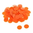 thumbnail image 2 of 100x 25MM Chips Chips Game Board Game Orange, 2 of 8