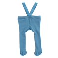 thumbnail image 2 of Newborn Baby Suspender Overall Pantyhose Solid Color High Waist Ribbed Knit Tights Infant Spring Autumn One-piece Leggings, 2 of 7