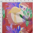 thumbnail image 4 of oneOone Cotton Poplin Red Fabric Tropical Abstract With Flamingo Sewing Craft Projects Fabric Prints By Yard 42 Inch Wide, 4 of 4