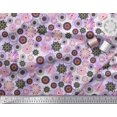 thumbnail image 3 of Soimoi Moss Georgette Fabric Mandala Kaleidoscope Printed Fabric 1 Yard 42 Inch Wide, 3 of 3