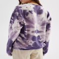 thumbnail image 3 of Chandail à Col Rond Imprimé Cœur Teinture sur Nœuds Manches Longues Printemps pour Femmes, 3 of 6