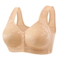 thumbnail image 4 of Women's Front Button Up With A Non Underwire Plus Size Vest Push Up Bra, 4 of 4