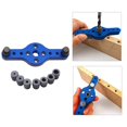 thumbnail image 3 of 2-10mm Sel Centering Doweling Jig Set Wood Hole Locator Blue, 3 of 9