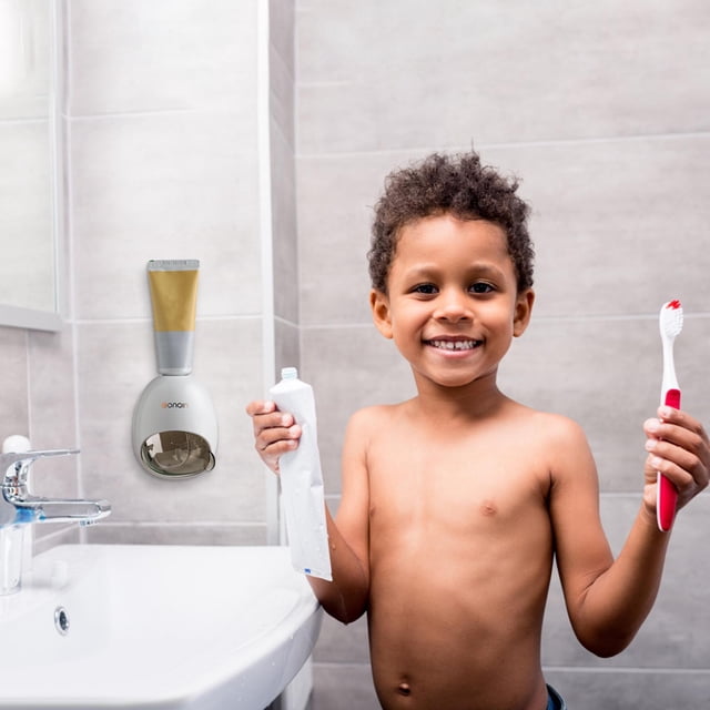 Yhmxh Closet Organizers and Storage Full Automatic Toothpaste Squeezing Wall Mounted Toothpaste Squeezing Device Toothpaste Shelf Household Non Perforated Toothpaste Squeezing Device