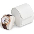 thumbnail image 3 of GFDYREE Watch Box PU Leather Travel Watch Case Single Watch Gift Box Portable Jewelry Watch Storage Roll Organizer (White), 3 of 7