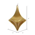 thumbnail image 2 of Vickerman MT194008D 8 in. Gold Candy Glitter Drop Ornament, 2 of 3