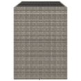 thumbnail image 2 of vidaXL Table de Bar avec Dessus en Verre Gris 145x80x110 cm Rotin Poly, 2 of 4