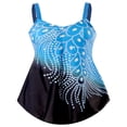 thumbnail image 2 of Maillot de Bain Grande Taille pour Femmes Couleur Contrastée Sans Manches, 2 of 5