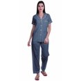 thumbnail image 1 of Moomaya Chemises de Pyjama avec Poches pour Femmes Ensemble de Pyjama en Coton Imprimé Vêtements de Nuit, 1 of 6