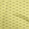thumbnail image 1 of oneOone Velvet Yellow Fabric Fish Sewing Material Print Fabric By The Yard 58 Inch Wide, 1 of 5