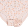 thumbnail image 3 of Huggies® Baby Girls' Layette Short Sleeve Organic Cotton 3-Pack Bodysuits, 3 of 9