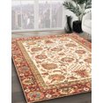 thumbnail image 2 of Ahgly Company Indoor Square Abstract Khaki Gold Abstract Area Rugs, 5' Square, 2 of 6